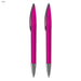 ARCA Luxe Pen Gift Set - A set of two pink plastic pens with silver accents and a logo.