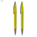 ARCA Luxe Pen Gift Set - A set of two yellow plastic pens with silver accents and a branding logo on the barrel.
