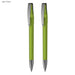 COBRA MM Deluxe Pen Gift Set - A set of two light green pens with silver clips, featuring a smooth, transparent design and pointed tips.