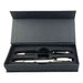 COBRA MM Deluxe Pen Gift Set - A pen gift set featuring two pens in a sleek black case, with a logo on the interior.