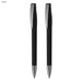COBRA MM Deluxe Pen Gift Set - A black pen gift set featuring two sleek pens with silver accents, presented in a stylish arrangement.
