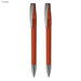 COBRA MM Deluxe Pen Gift Set - A set of two orange pens with silver accents and clips. Includes branding details.
