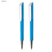 FLOW Infinite Pen Gift Set - A set of two light blue plastic pens with white accents and a logo on the barrel.