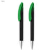 Aster Signature Pen Gift Set - Aster Signature Pen Gift Set featuring two pens with black bodies and vibrant green grips. Includes a branding logo.