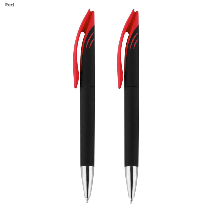 Aster Signature Pen Gift Set - Aster Signature Pen Gift Set featuring two pens in black with red accents. Includes branding on the pens.