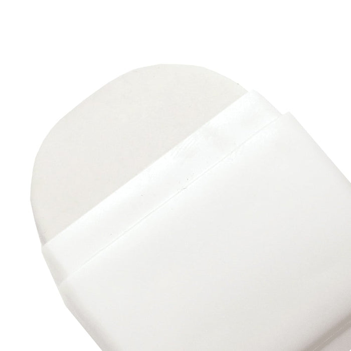 Stationary Essentials Pack - A white stationery essentials pack with an oval top lid, featuring a smooth, clean design. It has a logo displayed.