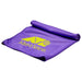 Cooling Towel - A purple cooling towel with a rolled edge and a logo printed on it.