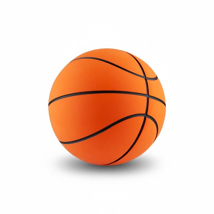 High Bounce Basket Ball - An orange basketball with black lines, designed for high bounce performance.