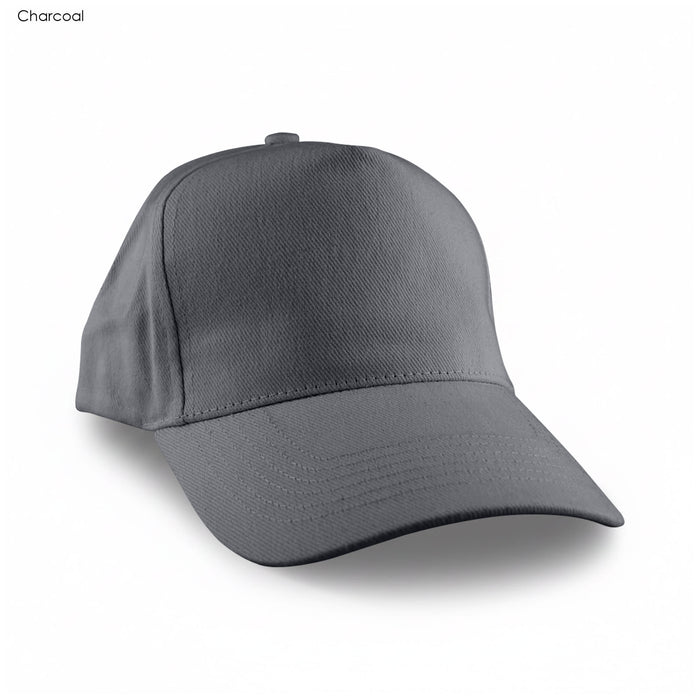 Flexi Cap - A grey cap with a structured design and a curved brim, featuring a logo on the front.