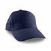 Flexi Cap - A navy blue cap with a structured design and a curved brim, featuring a logo on the front.