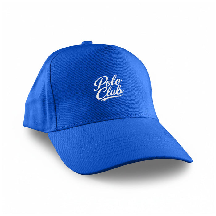 Flexi Cap - A blue cap with a curved brim, featuring a logo on the front.