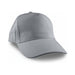 Flexi Cap - A grey cap with a curved brim and a structured front, featuring a logo on the side.
