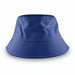 Long Beach Bucket Hat – Large - A large blue bucket hat with a structured brim and attached branding.