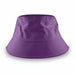 Long Beach Bucket Hat – Large - A large, purple bucket hat with a wide brim and side vents, featuring a simple design.
