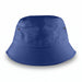 Long Beach Bucket Hat – Medium - A blue bucket hat with a wide brim, featuring two metal eyelets on the sides.
