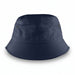 Long Beach Bucket Hat – Medium - A navy blue bucket hat with a rounded crown and wide brim, featuring a logo.