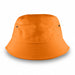 Long Beach Bucket Hat – Medium - An orange bucket hat featuring a simple design and metal eyelets for ventilation.
