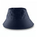 Long Beach Bucket Hat – Small - A navy blue bucket hat with a wide brim and a logo. Suitable for casual wear or outdoor activities.
