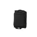 High Sierra Cross Season Pro Wheeled Duffle (55cm) - A black wheeled duffle bag featuring multiple zippered compartments and a handle for easy transport.