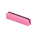 Polyester Pencil Case - A pink polyester pencil case with a dark zip, featuring a rectangular shape. It has a simple design and no visible branding.