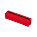 Polyester Pencil Case - A red polyester pencil case with a black zip closure, featuring a sleek and simple design.
