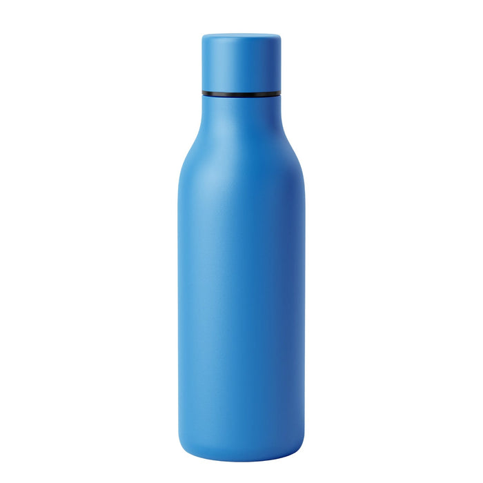 Emily Bottle – 550ml Thermal Drink Bottle - A drink bottle in vibrant blue, 550ml capacity, featuring a sleek design and a logo.