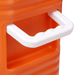 16L Water Dispenser Cooler Box - An orange water dispenser cooler box featuring a white handle for easy carrying. It has a simple, textured design.