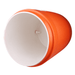 28L Water Dispenser Cooler Box - An orange water dispenser cooler box with a white interior, featuring a spout and a textured exterior.