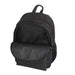 Field Backpack - A black Field Backpack featuring multiple zip compartments and a front pouch, with a logo visible.