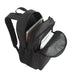 Field Backpack - A black backpack with multiple compartments, including space for a laptop and documents. It features a logo.