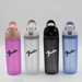The Bondi 700ml Drinking Bottle - A drink bottle collection featuring four colours: pink, white, black, and blue, each with a logo.