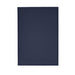 Mela Apple Leather Refillable Journal - A navy blue refillable journal with a smooth leather cover and branding. Ideal for office and business use.