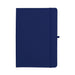 Recycled Spectrum A5 JournalBook - A navy A5 journal with a textured cover, an elastic closure, and a discreet logo.