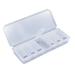 Doctor Pill Box - A transparent pill box with separate compartments for each day of the week. It features a clear lid and branding.