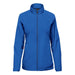 Women's Pacifica Full Zip Jacket - A women's full zip jacket in bright blue with a collar and a logo on the chest.