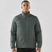 Men's Pacifica Thermal Jacket - A men's Pacifica thermal jacket in dark grey, featuring a zip front and a subtle logo design.