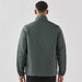 Men's Pacifica Thermal Jacket - A men's thermal jacket in dark green, featuring a collar and a logo, viewed from the back.