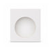 Crescent Illuminating Wireless Charger - A white box with a circular cut-out in the centre, designed for packaging a product.