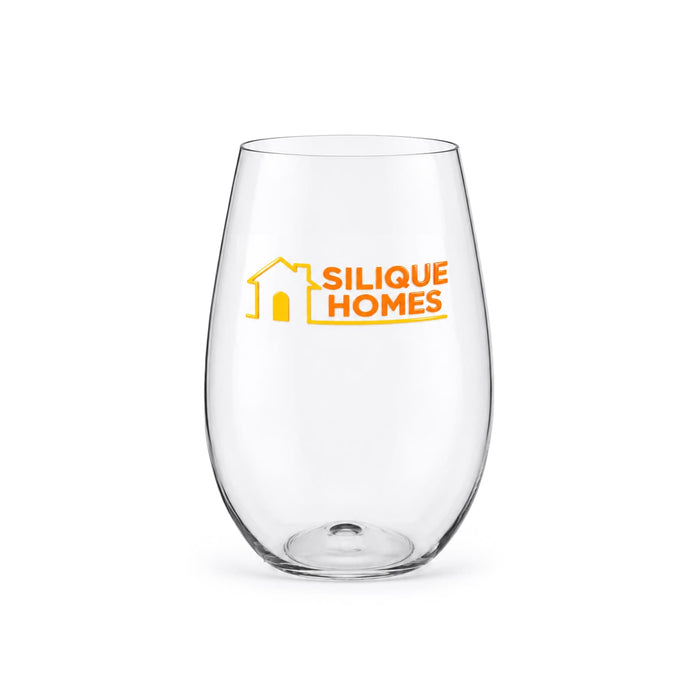 Swift Tumbler - PET 450ml - A drink bottle with a clear, curved design featuring a logo in bright orange.