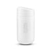 The Good Stuff Pack - A white reusable coffee cup with a lid and a logo, designed for hot beverages.