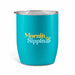 The Refuel Pack - A turquoise coffee cup with a clear lid, featuring a logo. The design is sleek and modern.