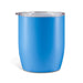 The Refuel Pack - A blue coffee cup with a transparent lid and a smooth matte finish, featuring a logo.