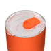 Indiana Coffee Cup - An orange drink bottle with a clear lid featuring a slider opening, suitable for various beverages.