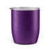 Indiana Coffee Cup - A purple insulated coffee cup with a clear lid, featuring a smooth, matte finish and a rounded design.