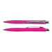 Stingray Pen - A pink plastic pen, the Stingray Pen, featuring a sleek design with a metal clip and tip.