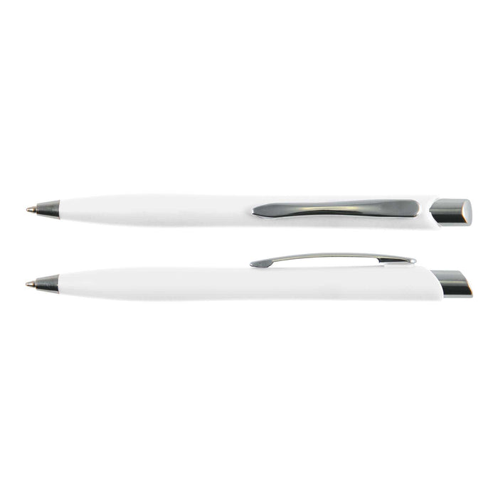 Stingray Pen - A Stingray Pen, featuring a sleek white plastic design with a silver clip and tip.