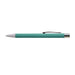 Aspen Aluminium Pen - A metal pen in teal color with a silver clip and tip, designed for writing.