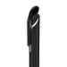 Octave Gel Ink Pen - A black gel ink pen with a sleek design and a silver clip. Features a glossy finish.