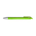 Octave Gel Ink Pen - A bright green gel ink pen with a sleek silver tip and a minimalistic design, featuring a branding logo.