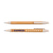 Matador Bamboo Pen - A bamboo pen featuring a natural wooden finish with a light-colored grip, includes a branding logo.